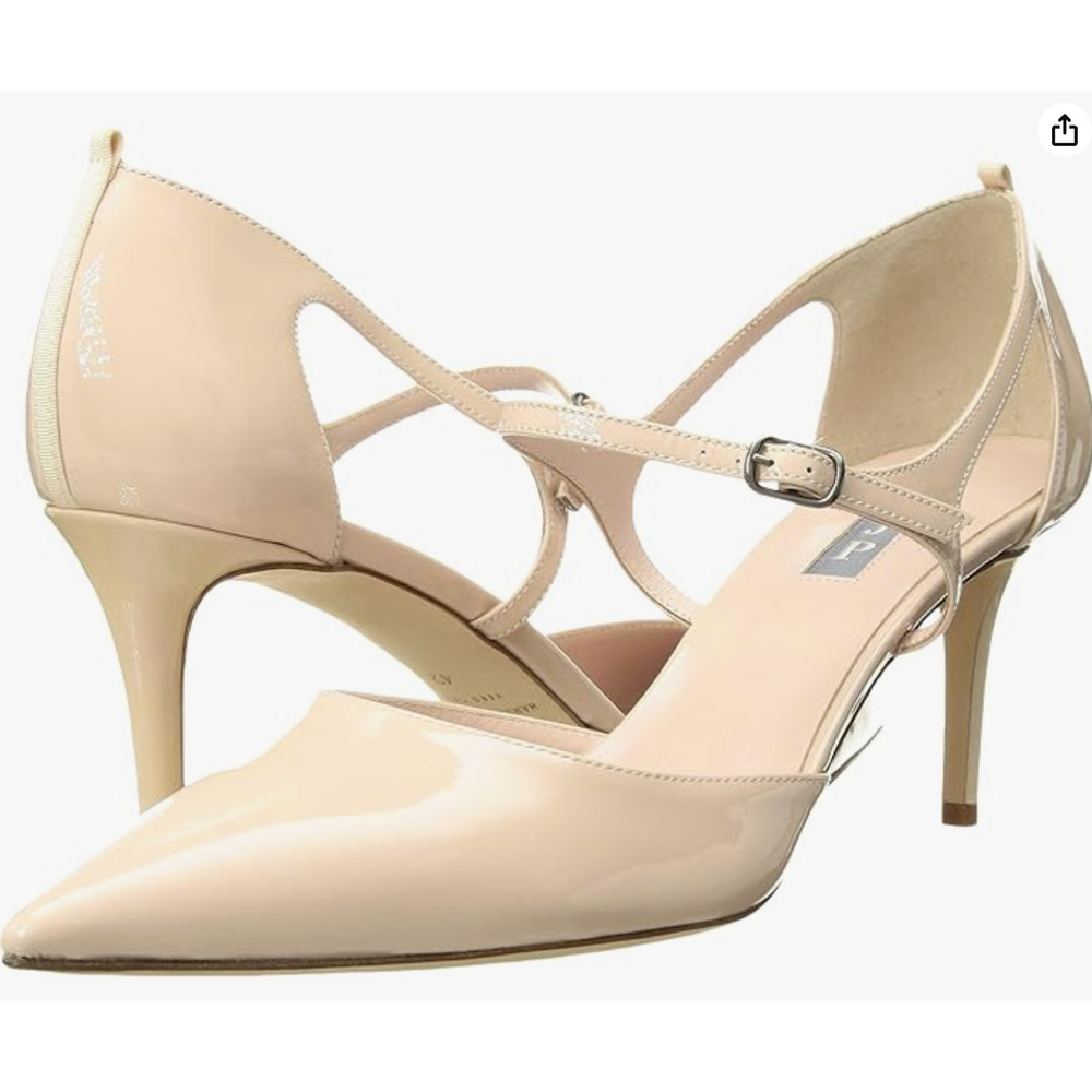 SJP by Sarah Jessica Parker Nude Patent Leather Heels – Size 9.5 US